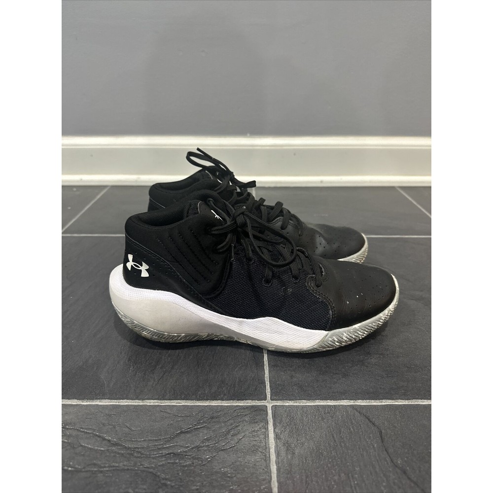 Under Armour Youth Kids UA Jet 21 Lace Up Basketball Shoes Black Size 6.5Y